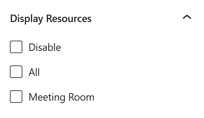 Displaying information about the Resources assigned to the appointment  in the upcoming appointments module block editor..