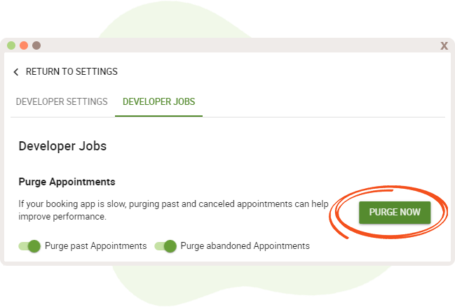 Purge past and abandoned appointments
