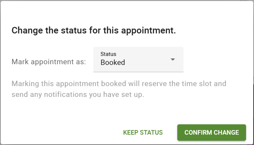 Changing abandoned bookings to Booked status.