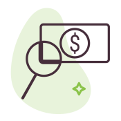 No hidden fees icon